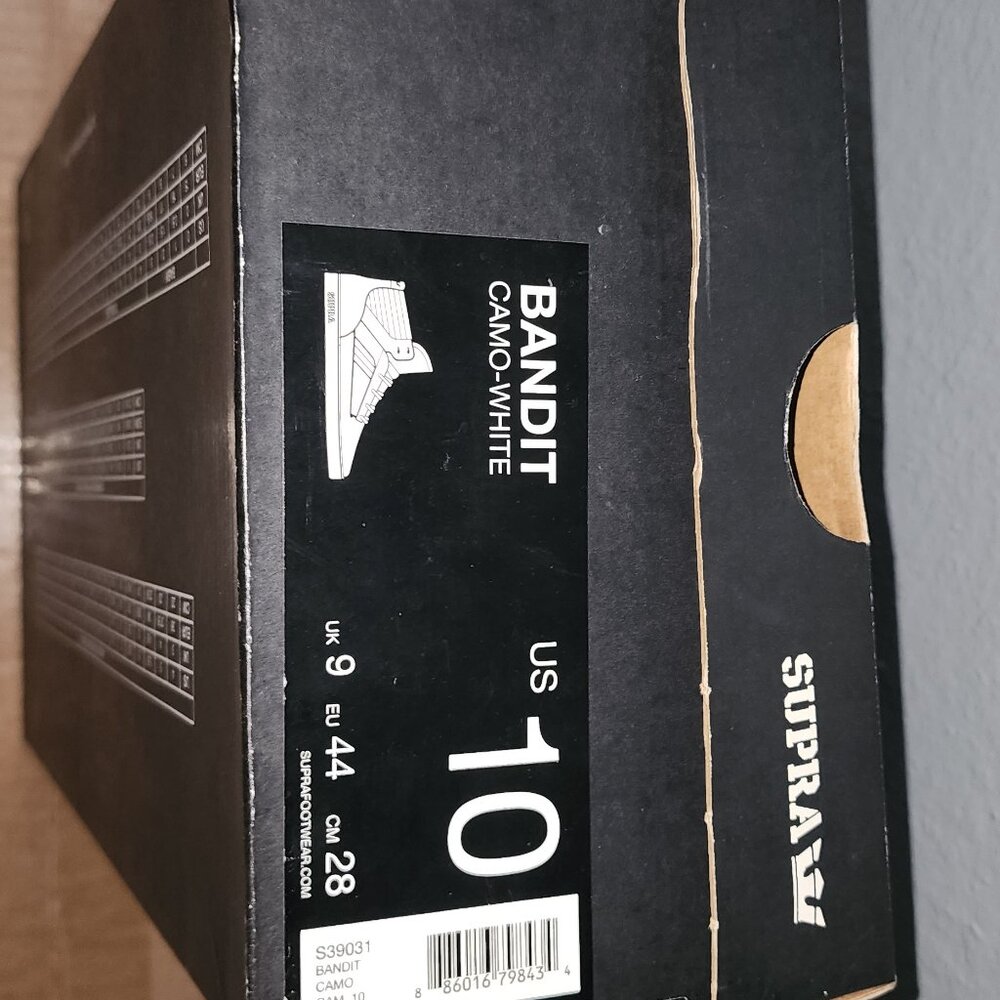 Mobb Deep X Supra Bandit Camo White Size 10 - Picture 12 of 12